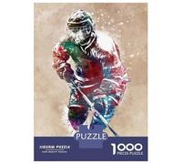 1000 Pieces Jigsaws Adults Puzzles Hockey Sport Art Puzzle for Adults Relax Games Birthday Present Parent-child Interaction 38x26cm/1000pcs