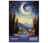 1000 Pieces Jigsaws Adults Puzzles Impressionist Inspired Starry Night Jigsaws for Adults Family Games But Fun And Humorous Unique Gifts for Birthday And Christmas 52x38cm/1000pcs