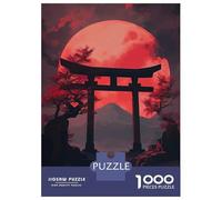 1000 Pieces Jigsaws Adults Puzzles Japanese Gate Under Red Mo Puzzle for Adults Brain Teaser Game Analysis And Logic for Is Ideal As A Gift 38x26cm/1000pcs