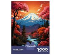 1000 Pieces Jigsaws Adults Puzzles Japanese Landscape Art Print Puzzle for Adults Brain Teaser Game Analysis And Logic for Is Ideal As A Gift 38x26cm/1000pcs