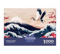1000 Pieces Jigsaws Adults Puzzles Japanese Wall Art Print Jigsaws for Adults Hands-on Game Analysis And Logic Difficult And Challenge 38x26cm/1000pcs