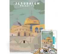 1000 Pieces Jigsaws Adults Puzzles Jerusalem Palestine Poster Educational Games Home Art Decor Artists' Collection Fine Arts 50x75cm