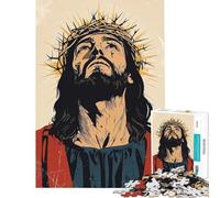 1000 Pieces Jigsaws Adults Puzzles Jesus Christ Portrait Learning Educational Toys Relax Games Tough Challenge Great Gifts And Toys (Size 50x75cm)