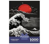1000 Pieces Jigsaws Adults Puzzles Kanagawas Silent Fury Puzzle for Adults Brain Teaser Game Pattern Assembly Difficult And Challenge 70x50cm/1000pcs