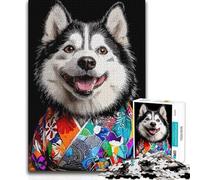 1000 Pieces Jigsaws Adults Puzzles Kimono Dog Hand Speed Race Impossible Game for And from 14 Years And over (size 38x26cm)