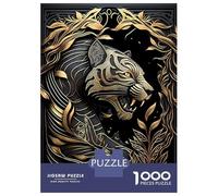 1000 Pieces Jigsaws Adults Puzzles King Tiger Of The Jungle Jigsaw for Adults Toy Wall Decor Hand Speed Race Difficult And Challenge 70x50cm/1000pcs