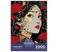1000 Pieces Jigsaws Adults Puzzles Kintsugi Japanese Woman Jigsaw for Adults Toy Wall Decor Hand Speed Race Difficult And Challenge 52x38cm/1000pcs