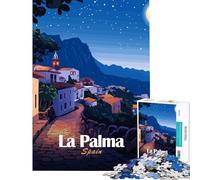 1000 Pieces Jigsaws Adults Puzzles La Palma, Spain at Night Learning Educational Toys Relax Games Tough Challenge Great Gifts And Toys (Size 38x52cm)