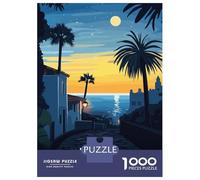 1000 Pieces Jigsaws Adults Puzzles La Palma Sunset Puzzle for Adults Brain Teaser Game Pattern Assembly Difficult And Challenge 38x26cm/1000pcs