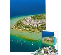 1000 Pieces Jigsaws Adults Puzzles Lago Di Garda Sirmione Jigsaw Puzzle Anti-Stress Toys Stress Reliever for Is Ideal As A Gifts (Size 50x75cm)