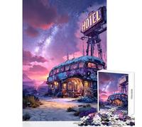 1000 Pieces Jigsaws Adults Puzzles Last Ride Inn Practical Game Analysis And Logic Educational Toy Wishlist with Santa Claus (50x75cm)