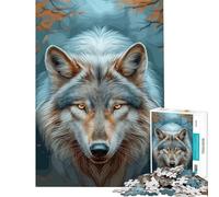 1000 Pieces Jigsaws Adults Puzzles Legendary Wolf Learning Educational Toys Family Game Perfect Decoration Birthday Gifts (size 38x52cm)