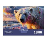 1000 Pieces Jigsaws Adults Puzzles Let Me Be A Polar Bear Who Loves Color Puzzle for Adults Brain Teaser Game Pattern Assembly Difficult And Challenge 70x50cm/1000pcs