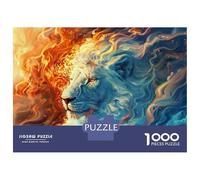1000 Pieces Jigsaws Adults Puzzles Lion Art Print Puzzle for Adults Brain Teaser Game Analysis And Logic for Is Ideal As A Gift 70x50cm/1000pcs