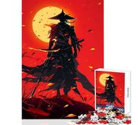 1000 Pieces Jigsaws Adults Puzzles Lonely Ronin at Sunset Jigsaws for Adults Puzzle Analysis And Logic Difficult And Challenge Educational Family Game (50x75cm)
