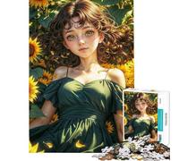 1000 Pieces Jigsaws Adults Puzzles Lost in Sunflower Dream Puzzle for Adults Fun Games Analysis And Logic Difficult And Challenge (Size 50x75cm)