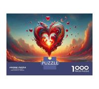 1000 Pieces Jigsaws Adults Puzzles Love in The Sky Heart Puzzle for Adults Brain Teaser Game Analysis And Logic for Is Ideal As A Gift 38x26cm/1000pcs