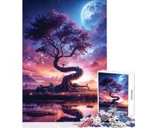1000 Pieces Jigsaws Adults Puzzles Magical Tree Jigsaw Puzzles for Adults Stress Reliever Help The Brain Exercise Gifts for Friends And Family (38x26cm)