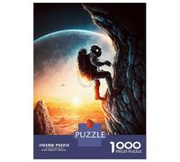 1000 Pieces Jigsaws Adults Puzzles Man Climbing Mountain Puzzle for Adults Brain Teaser Game Pattern Assembly Difficult And Challenge 38x26cm/1000pcs