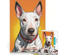 1000 Pieces Jigsaws Adults Puzzles Miniature Bull Terrier Educational Game Difficult Hard Birthday And Unique Gifts 50x75cm