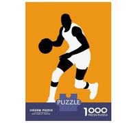 1000 Pieces Jigsaws Adults Puzzles Minimalist Basketball Puzzle for Adults Brain Teaser Game Pattern Assembly Difficult And Challenge 38x26cm/1000pcs