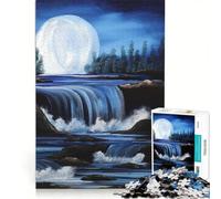1000 Pieces Jigsaws Adults Puzzles Moon And River Step Nature Educational Game Difficult Hard Birthday And Unique Gifts 50x75cm