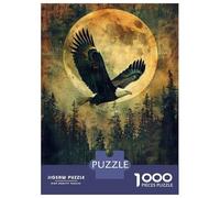 1000 Pieces Jigsaws Adults Puzzles Moonlit Flight Puzzle for Adults Relax Games Birthday Present Parent-child Interaction 52x38cm/1000pcs