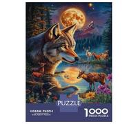 1000 Pieces Jigsaws Adults Puzzles Moonlit Forest Harmony Jigsaw for Adults Toy Wall Decor Hand Speed Race Difficult And Challenge 52x38cm/1000pcs