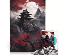 1000 Pieces Jigsaws Adults Puzzles Moonlit Japan Educational Game Difficult Hard Birthday And Unique Gifts 38x26cm