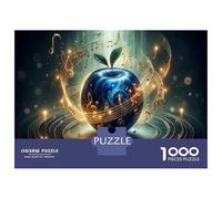1000 Pieces Jigsaws Adults Puzzles Music Notes Glowing Apple Puzzle for Adults Brain Teaser Game Analysis And Logic for Is Ideal As A Gift 52x38cm/1000pcs