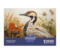1000 Pieces Jigsaws Adults Puzzles Nature's Art Bird Sculpture Puzzle for Adults Brain Teaser Game Analysis And Logic for Is Ideal As A Gift 70x50cm/1000pcs