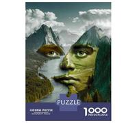 1000 Pieces Jigsaws Adults Puzzles Nature's Face Mountain Majesty Jigsaws for Adults Hands-on Game Analysis And Logic Difficult And Challenge 52x38cm/1000pcs