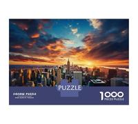 1000 Pieces Jigsaws Adults Puzzles New York City Skyline-3 Puzzle for Adults Brain Teaser Game Analysis And Logic for Is Ideal As A Gift 52x38cm/1000pcs
