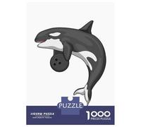 1000 Pieces Jigsaws Adults Puzzles Orca Bowling Bowling Ball Puzzle for Adults Relax Games Birthday Present Parent-child Interaction 70x50cm/1000pcs