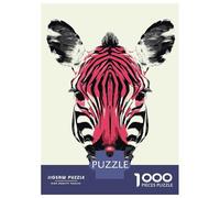 1000 Pieces Jigsaws Adults Puzzles Original Zebra Head Art Puzzles for Adults Family Game Stress Reliever Difficult And Challenge 52x38cm/1000pcs
