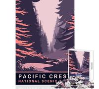 1000 Pieces Jigsaws Adults Puzzles Pacific Crest Puzzles for Teenagers Staycation Kill Time Train Your Brain And Hands Unique Challenge Game (50x75cm)