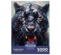 1000 Pieces Jigsaws Adults Puzzles Palette Panther Painting Puzzle for Adults Brain Teaser Game Pattern Assembly Difficult And Challenge 52x38cm/1000pcs