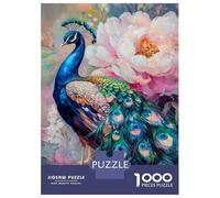 1000 Pieces Jigsaws Adults Puzzles Peacock's Splendor Jigsaws for Adults Toy Wall Decor Hand Speed Race Unique Gifts for Birthday And Christmas 38x26cm/1000pcs