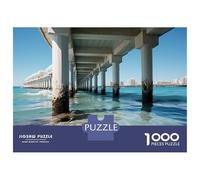 1000 Pieces Jigsaws Adults Puzzles Pier in Clearwater Beach, Florida Puzzle for Adults Brain Teaser Game Analysis And Logic for Is Ideal As A Gift 70x50cm/1000pcs