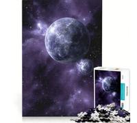 1000 Pieces Jigsaws Adults Puzzles Planets in A Purple Nebula, Educational Games, Home Art Decor, Artists' Collection, Fine Arts 38x26cm
