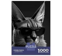 1000 Pieces Jigsaws Adults Puzzles Portrait of A Caracal Jigsaws for Adults Toy Wall Decor Hand Speed Race Unique Gifts for Birthday And Christmas 38x26cm/1000pcs