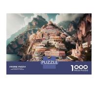1000 Pieces Jigsaws Adults Puzzles Positano, Italy A Dreamy Coastal Destination Jigsaws for Adults Hands-on Game Analysis And Logic Difficult And Challenge 70x50cm/1000pcs