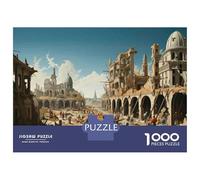 1000 Pieces Jigsaws Adults Puzzles Post-War Reconstruction Scene Jigsaws for Adults Hands-on Game Analysis And Logic Difficult And Challenge 70x50cm/1000pcs
