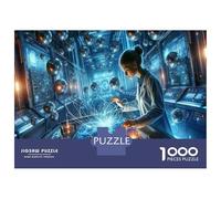 1000 Pieces Jigsaws Adults Puzzles Quantum Physics Experiment Jigsaws for Adults Hands-on Game Analysis And Logic Difficult And Challenge 38x26cm/1000pcs