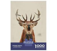 1000 Pieces Jigsaws Adults Puzzles Red Deer in Winter Puzzle for Adults Brain Teaser Game Pattern Assembly Difficult And Challenge 70x50cm/1000pcs