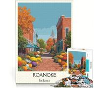 1000 Pieces Jigsaws Adults Puzzles Roanoke Indiana, Hands-on Game, Precision Cutting, Birthday Present, Gifts, 38x26cm