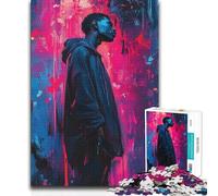 1000 Pieces Jigsaws Adults Puzzles Rush of The City Hand Speed Race Impossible Game for And from 14 Years And over (size 38x26cm)