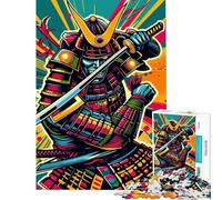 1000 Pieces Jigsaws Adults Puzzles Samurai Fighting Wpap Jigsaw Puzzle Hands-on Game Staycation Kill Time Unique Gifts for Birthday And Christmas (Size 38x52cm)