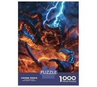 1000 Pieces Jigsaws Adults Puzzles Scorpion Lightning Puzzle for Adults Brain Teaser Game Analysis And Logic for Is Ideal As A Gift 70x50cm/1000pcs