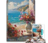 1000 Pieces Jigsaws Adults Puzzles Seaside Serenity Hand Speed Race Impossible Game for And from 14 Years And over (size 38x26cm)